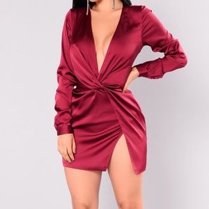 BRAND NEW Sugar Free Dress - Burgundy